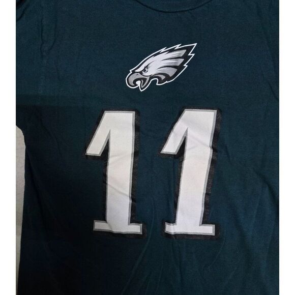 Philadelphia Eagles Carson Wentz #11 NFL Football Jersey T-Shirt Fan Gear Size S - Picture 3 of 7